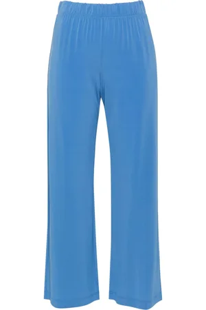 LE TRICOT PERUGIA Pantaloni crop con vita elasticizzata