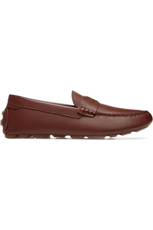 Bally Mocassini in pelle con placca logo