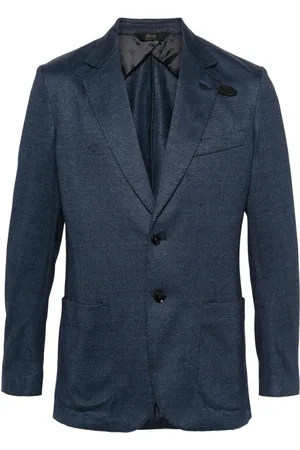 BRIONI Blazer monopetto con revers a lancia