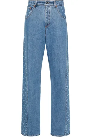 Marine Serre Jeans dritti a vita media