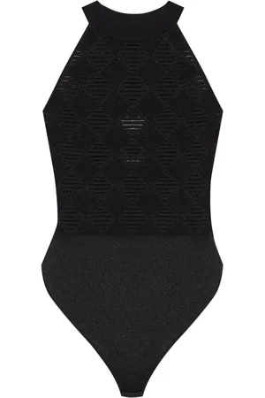 Balmain Body con motivo geometrico jacquard