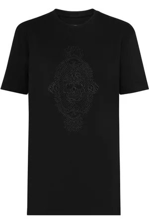 Philipp Plein T-shirt con ricamo Skull