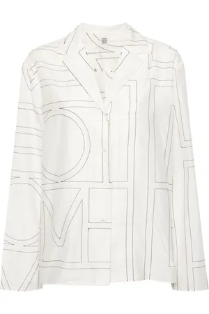 Totême Camicia con ricamo monogramma