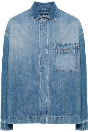 Jacquemus Camicia denim La chemise con ricamo