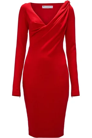 J.W.Anderson Abito midi con scollo a V
