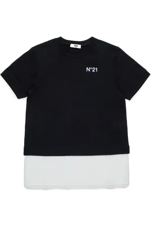 Nº21 T-shirt con design color-block
