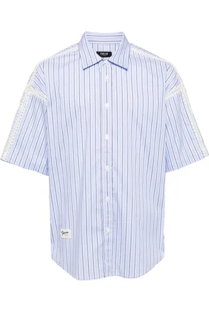 FIVE CM Camicia a righe con ricamo