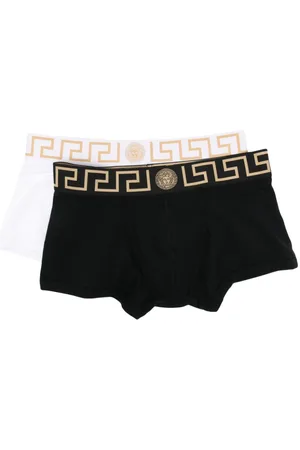 VERSACE Set di 2 boxer con bordo Greca