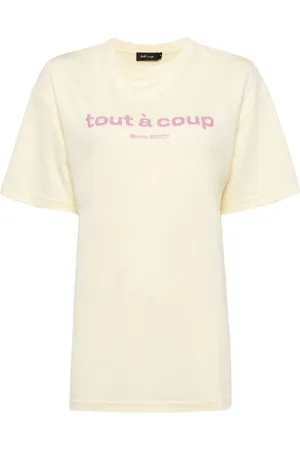 tout a coup T-shirt girocollo con stampa