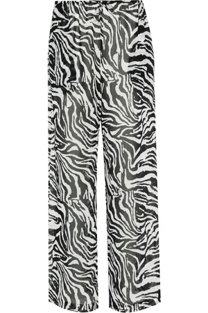 ROTATE Pantaloni dritti zebrati x Reina Olga