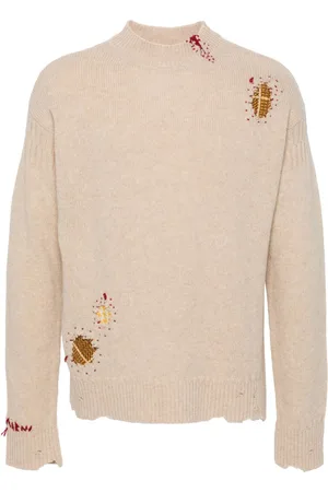 Marni Maglione Shetland con effetto vissuto