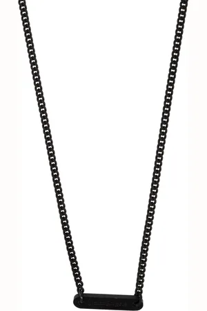 Palm Angels Collana con placca logo