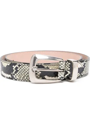 Khaite Cintura Benny con effetto pelle di serpente