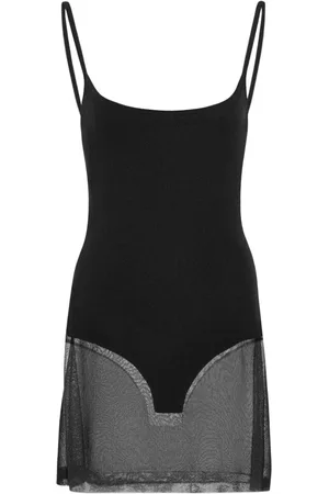 Jacquemus Abito La Robe Maille Roupao corto semi trasparente