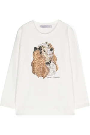 MONNALISA T-shirt con strass x Disney