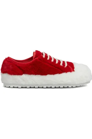 Marni Sneakers bicolore in finta pelliccia