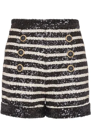 Balmain Shorts con strass