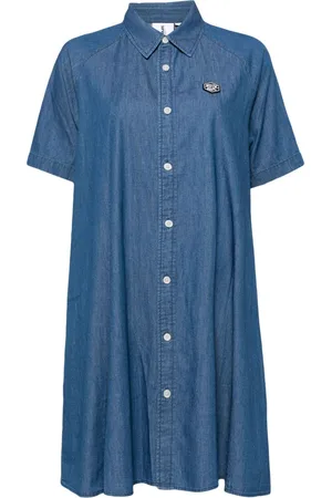 Chocoolate Chemisier denim con applicazione