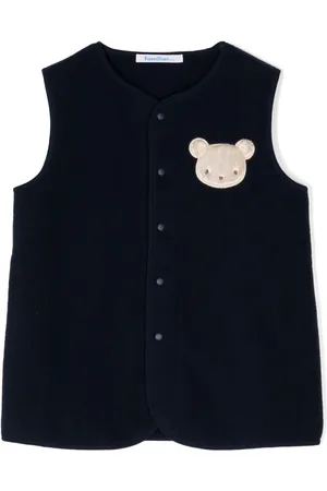 Familiar Gilet girocollo con applicazione