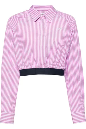 Izzue Camicia crop a righe