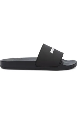 Palm Angels Sandali slides con logo goffrato