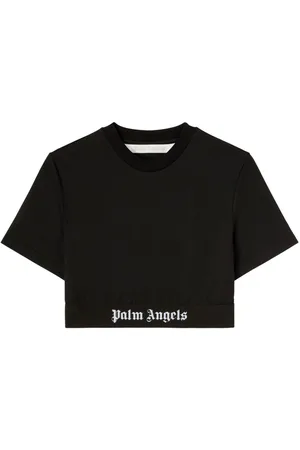 Palm Angels T-shirt crop con logo