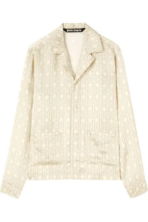 Palm Angels Camicia con motivo monogramma