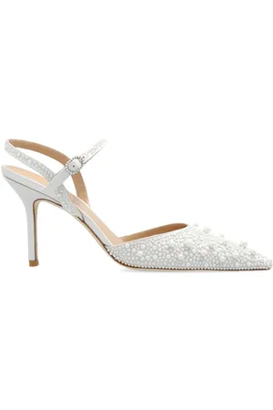 Stuart Weitzman Pumps con perle e cinturino alla caviglia 85mm