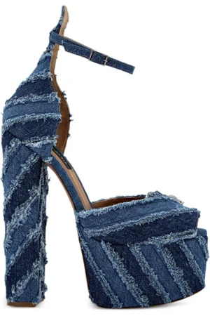 Philipp Plein Sandali Mixed Denim 120mm