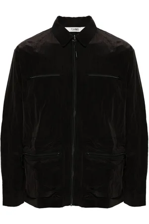 Rains Giacca-camicia Kano con effetto stropicciato