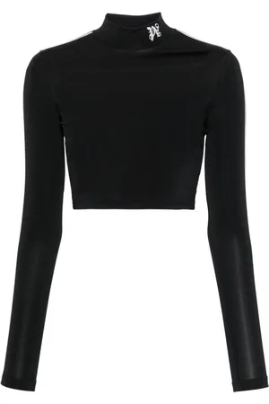 Palm Angels Top crop con ricamo