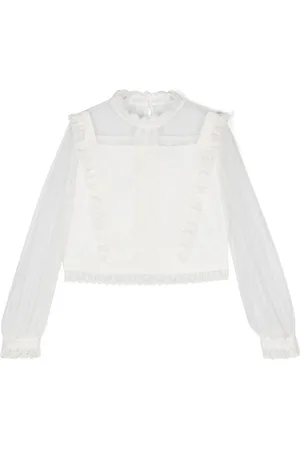 Amaya Blusa con bordo in pizzo