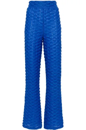 HENRIK VIBSKOV Pantaloni Bubble Wrap svasati a vita alta