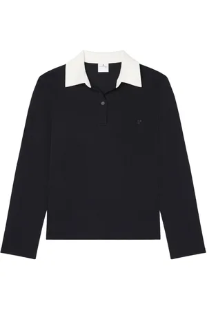 Courrèges Polo con dettagli a contrasto