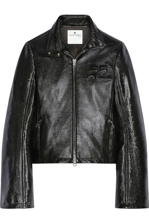 Courrèges Giacca con logo goffrato