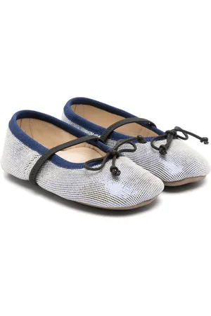 PèPè Ballerine lamé con fiocco