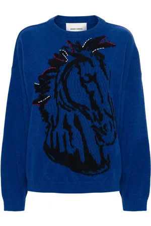 HENRIK VIBSKOV Maglione Horse Head jacquard