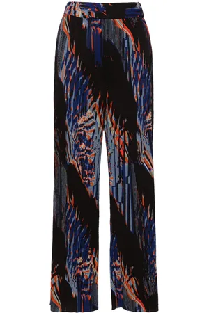 HENRIK VIBSKOV Pantaloni dritti plissé con stampa astratta
