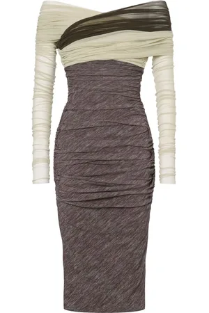 Serafini Abito midi con ruches
