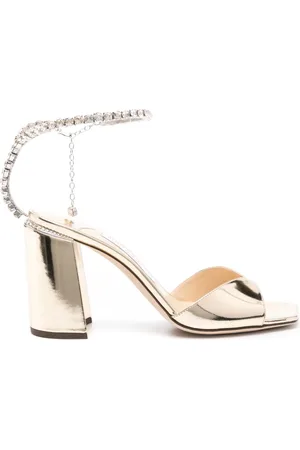 Jimmy Choo Sandali Saeda metallizzati 85mm