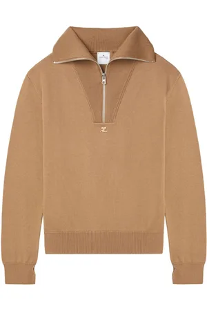 Courrèges Maglione in lana con ricamo