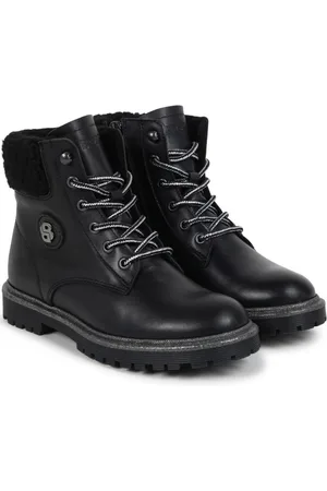 HUGO BOSS Anfibi in pelle