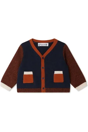 BONPOINT Cardigan Tahiel con design color-block
