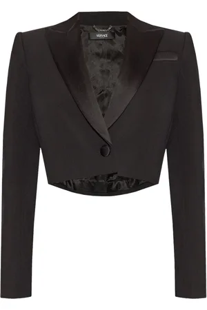 VERSACE Blazer crop con applicazione
