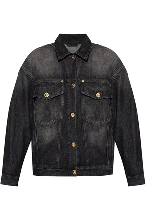 VERSACE Giacca denim Barocco
