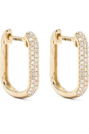 Roxanne First Orecchini a cerchio in giallo 14kt con diamanti