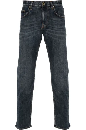 ELEVENTY Jeans slim con effetto schiarito