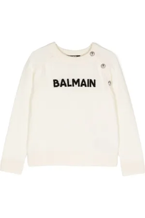 Balmain Maglione con logo jacquard