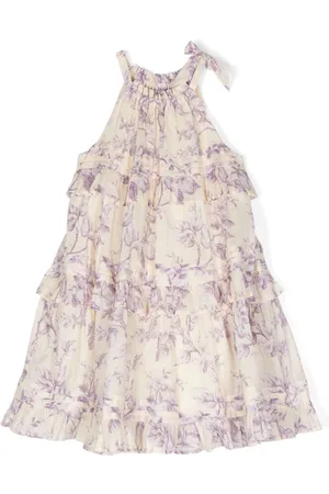 ZIMMERMANN Abito a fiori con arricciature
