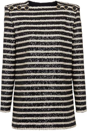 Balmain Abito corto con paillettes